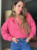 Cardigan Charlie - Rose Framboise
