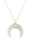 Necklace "Loreleï" Green aventurine - Gold-plated brass