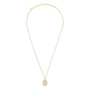 Necklace "Adassa" Rose Quartz - Gold Brass