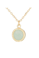 Elizabeth" necklace Green aventurine - Gold-plated brass