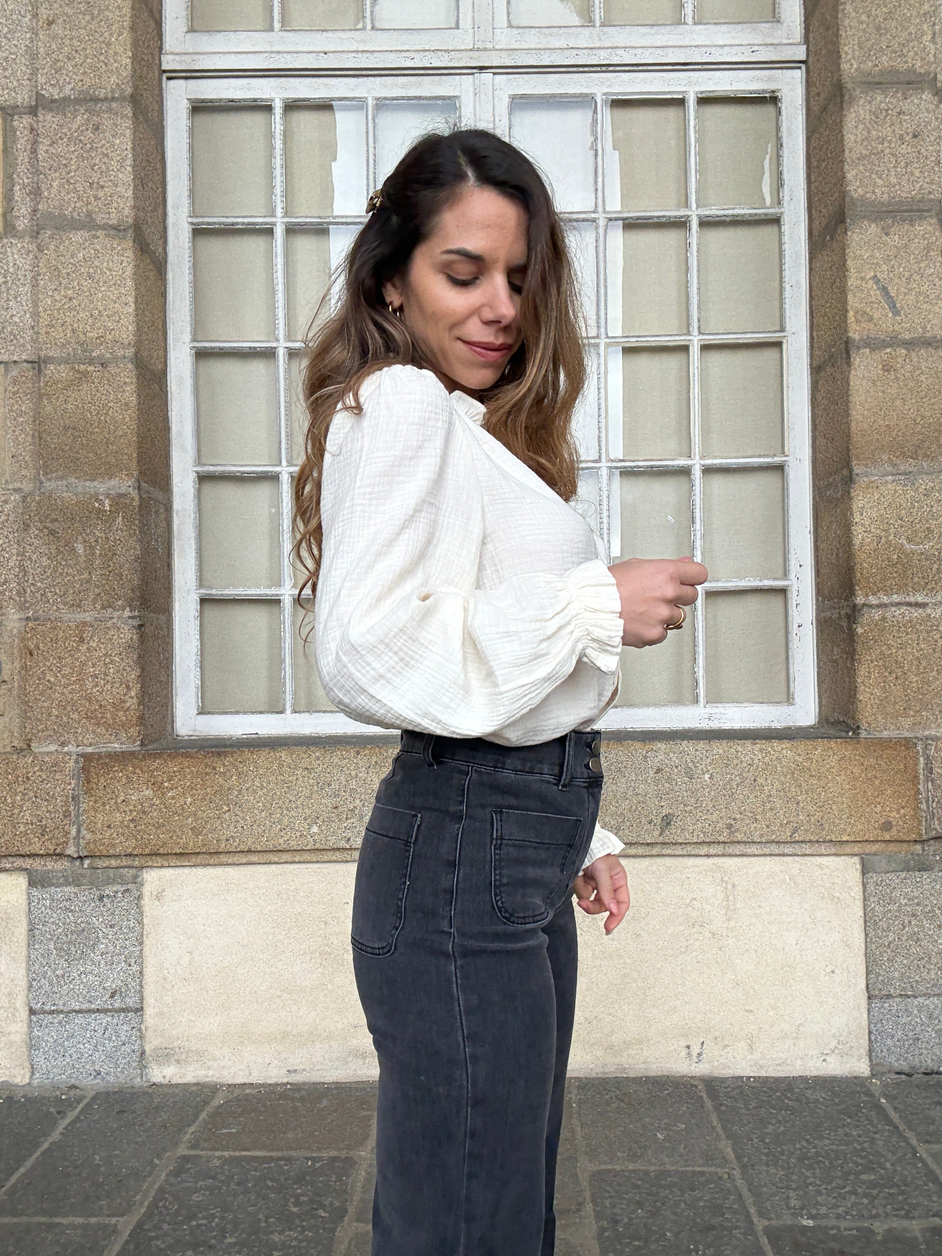 Elenette Anthracite Grey Jeans