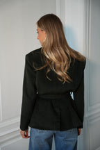 Olivia Fir Green - Chaqueta tipo blazer de lana
