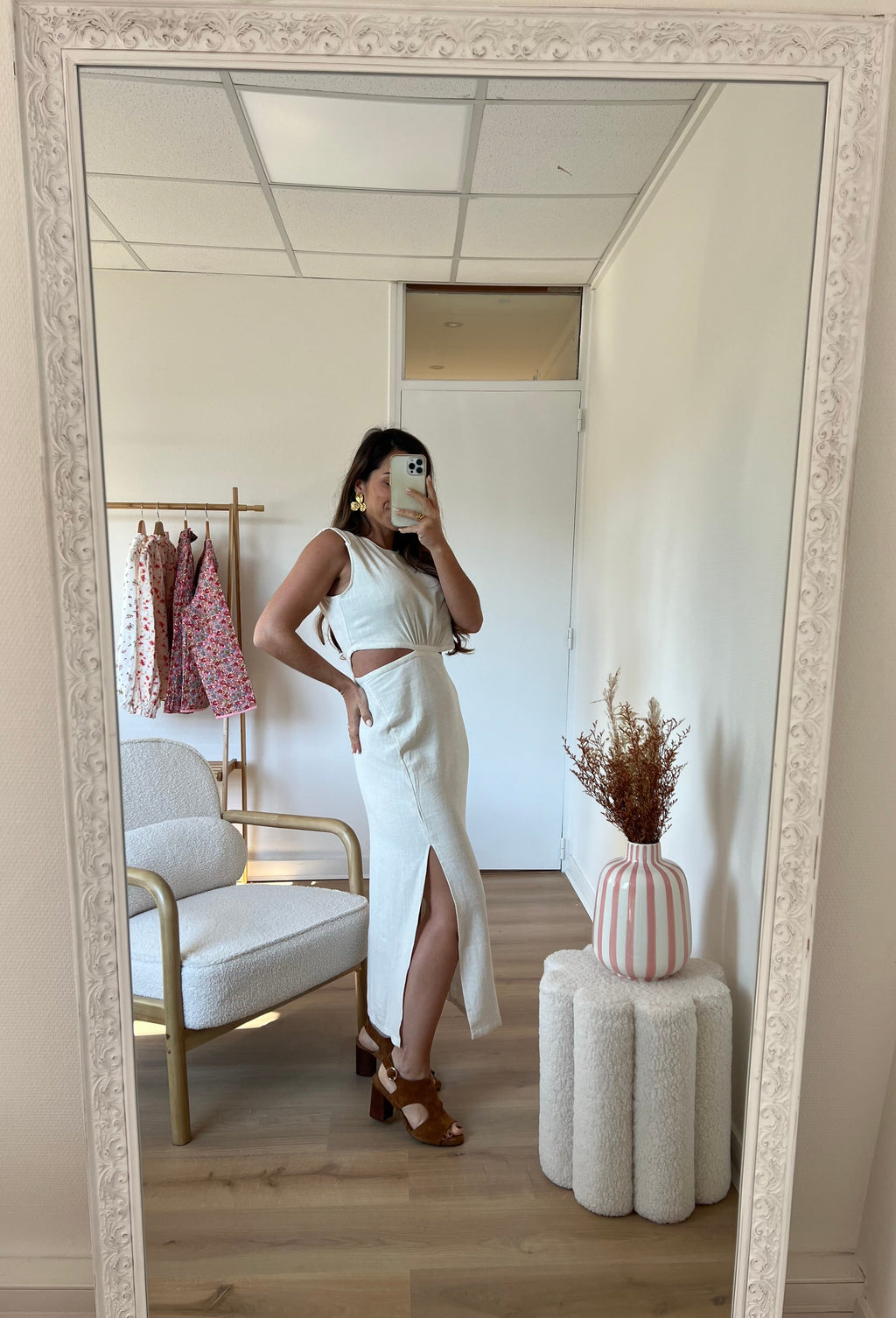 Robe Julie Beige