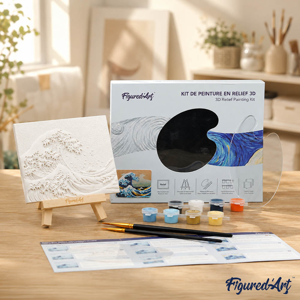 Kit De Peinture En Relief 3D - Impression, Soleil Levant, Monet
