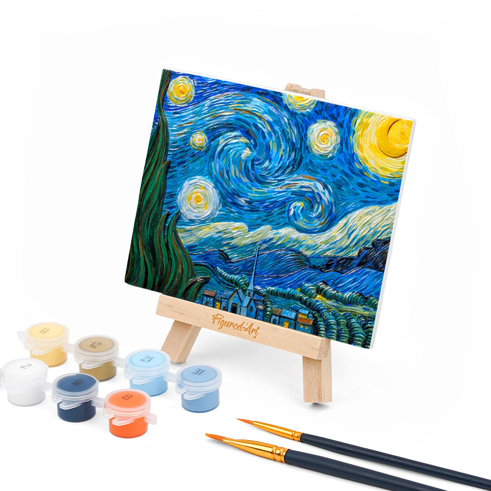 Kit De Peinture En Relief 3D - La Nuit Étoilée, Van Gogh