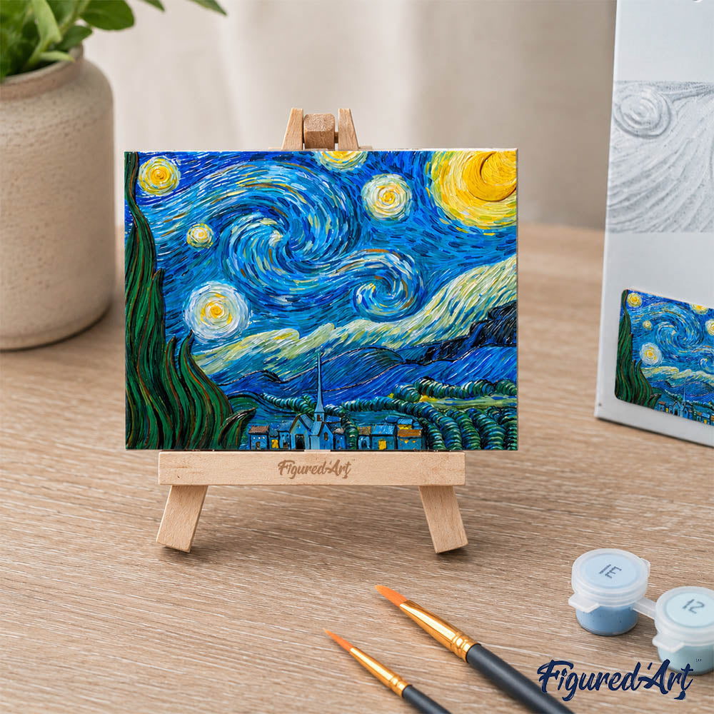 Kit De Peinture En Relief 3D - La Nuit Étoilée, Van Gogh