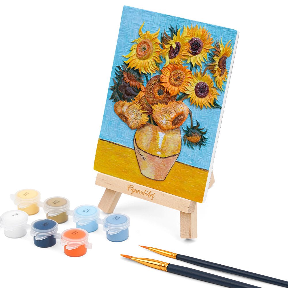 Kit De Peinture En Relief 3D - Les Tournesols, Van Gogh