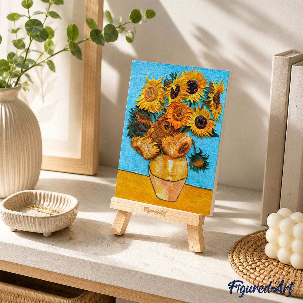 Kit De Peinture En Relief 3D - Les Tournesols, Van Gogh