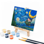 3D Relief Painting Kit - The Little Dreamer In The Starry Night