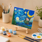 3D Relief Painting Kit - The Little Dreamer In The Starry Night