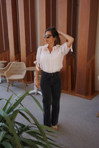 Mini Blouse Brune doux rose