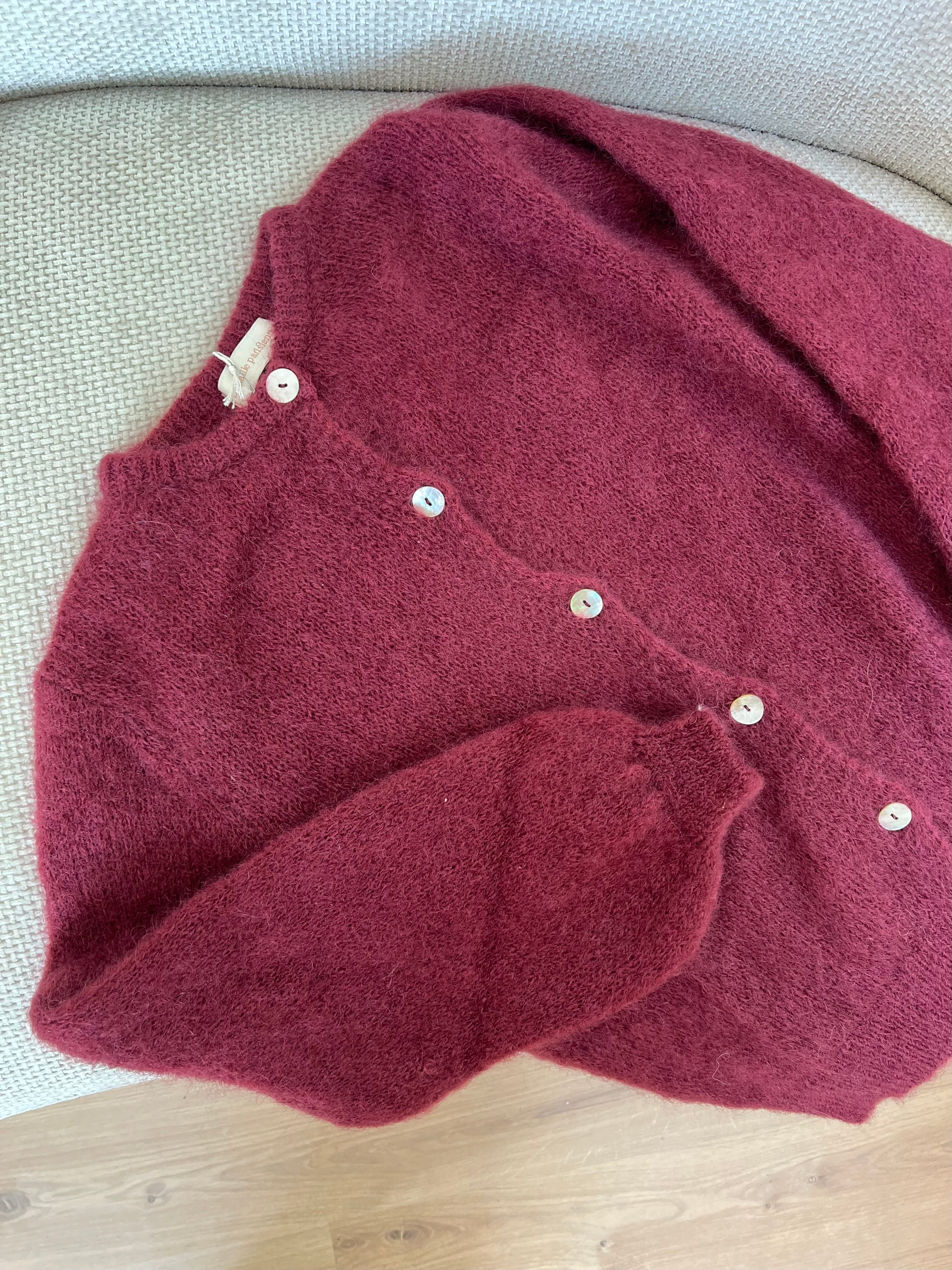 Bianca Burgundy Wool Knit