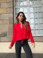 Cárdigan Emma rojo
