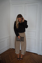 Pochette Cloutée Revan - Chocolat