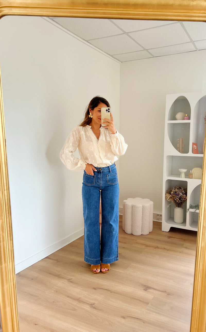 Blouse Brodée Amaya