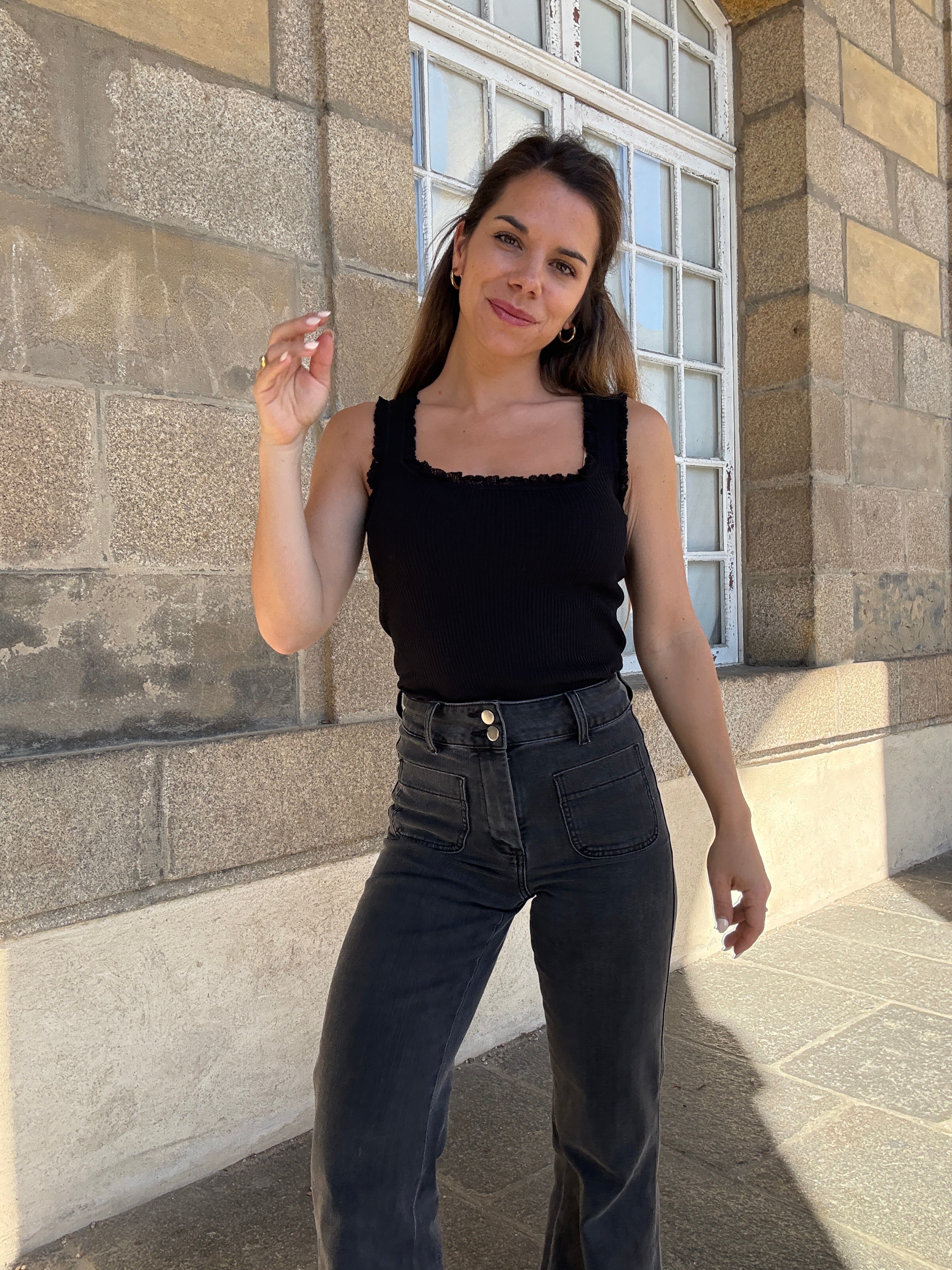 Top Nora Negro