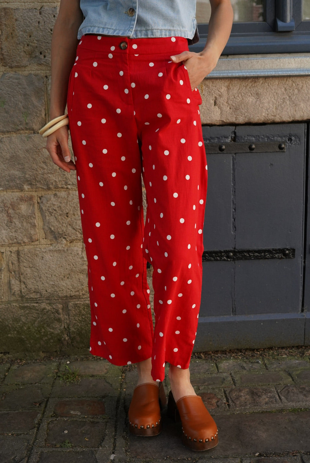 Constant Red Polka Dot Trousers