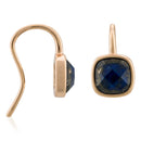 Ella" Earrings Lapis - Golden Brass