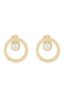 Josy' Pearl Earrings - Gold Brass