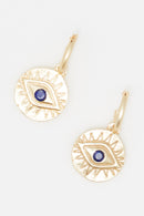 Raja" Earring Lapis - Golden Brass