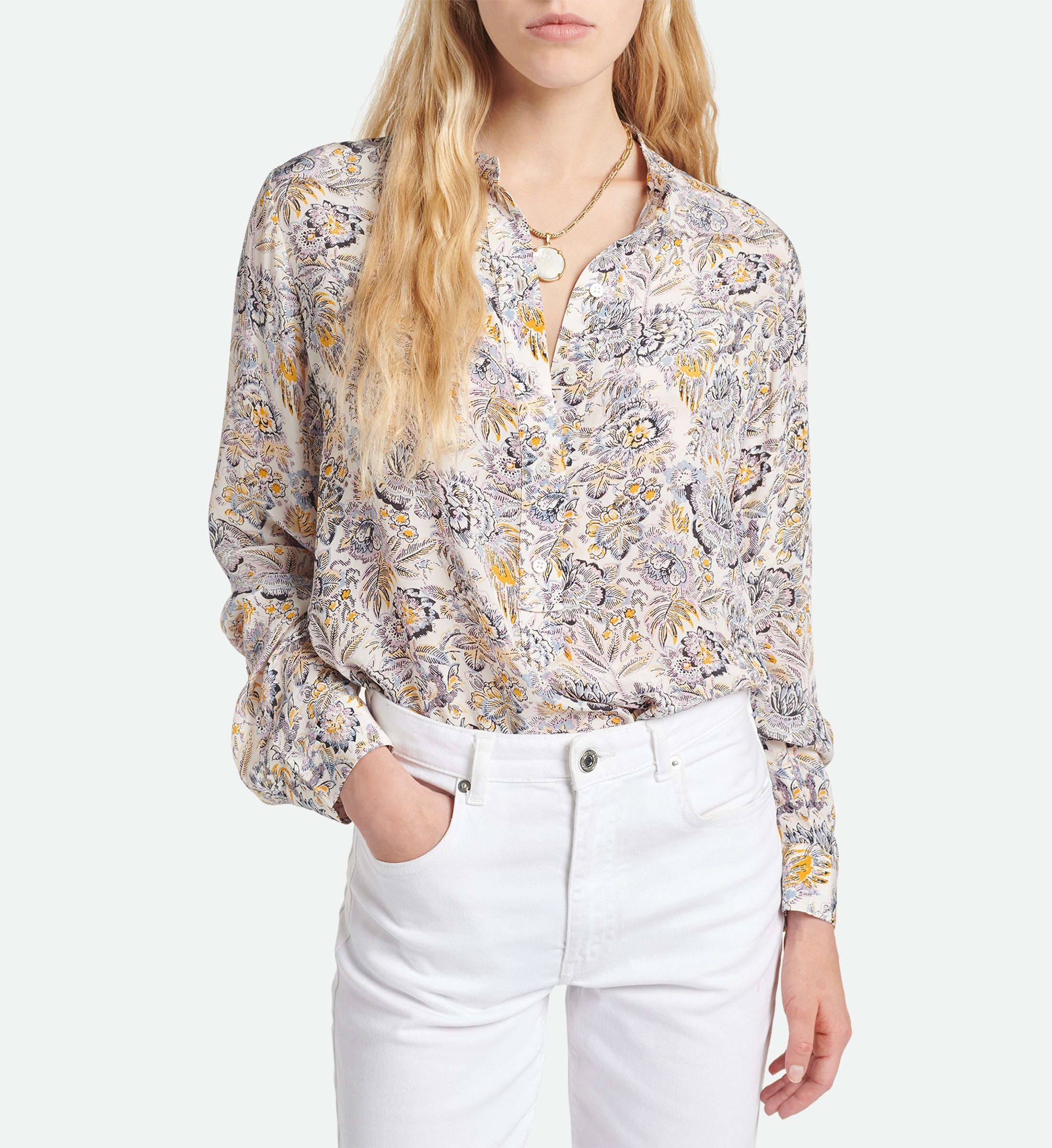 Ilea Blouse - White Multicolor