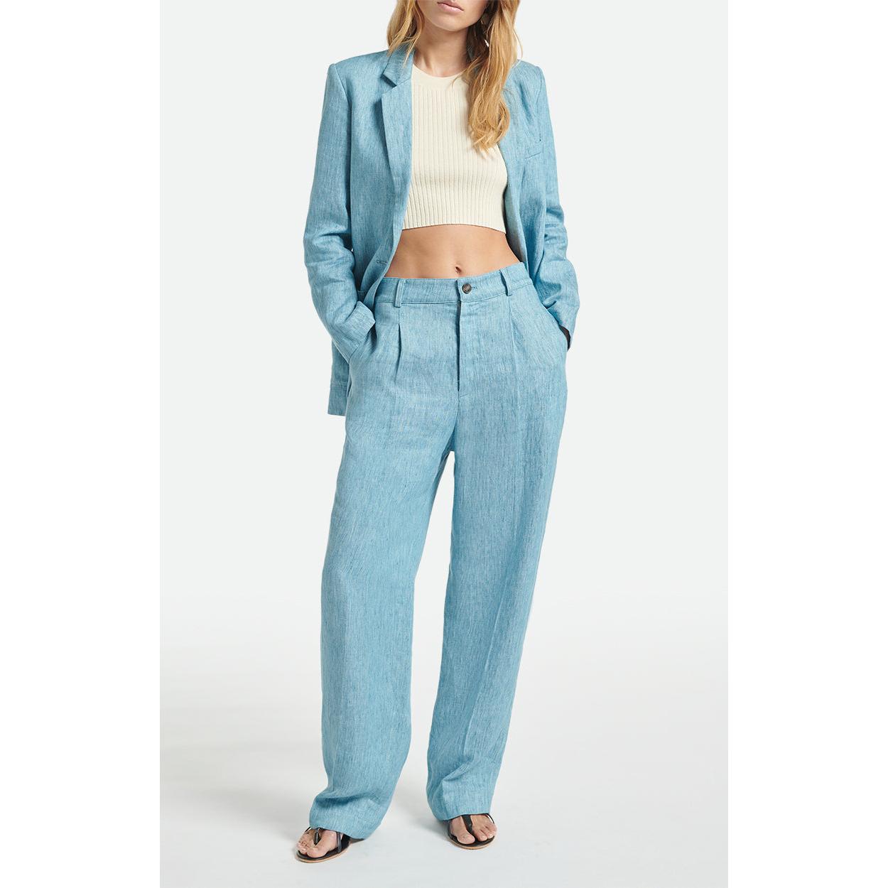 Silver Trousers - Blue