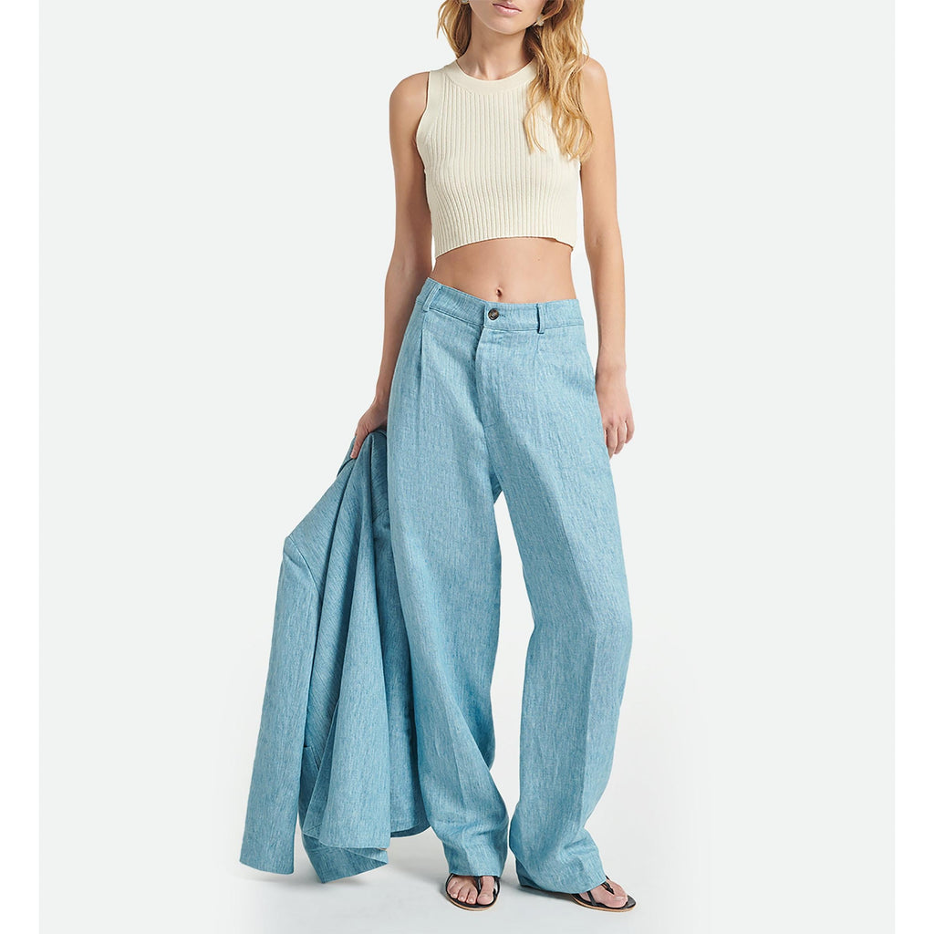 Silver Trousers - Blue