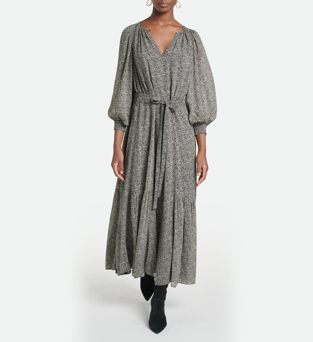 Vestido Arabelle - Negro/Crudo