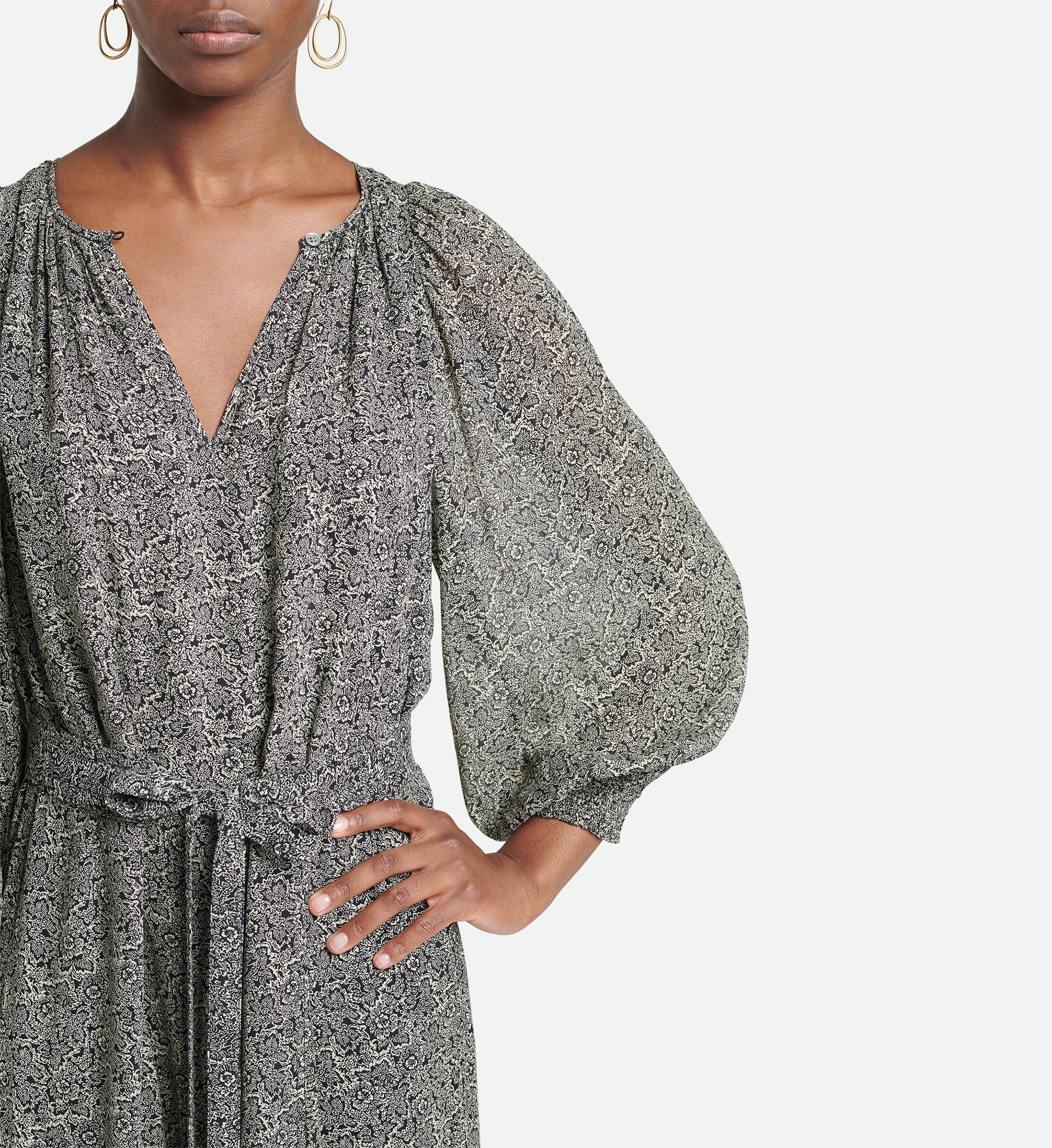 Vestido Arabelle - Negro/Crudo