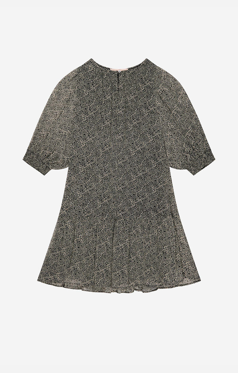 Vestido Alphée - Negro/Crudo