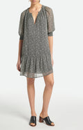 Vestido Alphée - Negro/Crudo