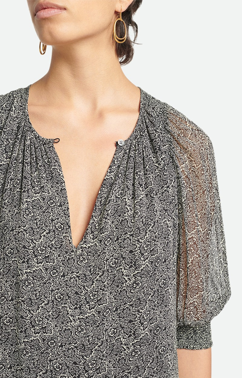Vestido Alphée - Negro/Crudo