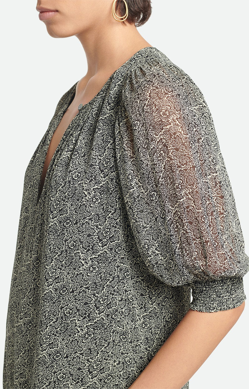 Vestido Alphée - Negro/Crudo