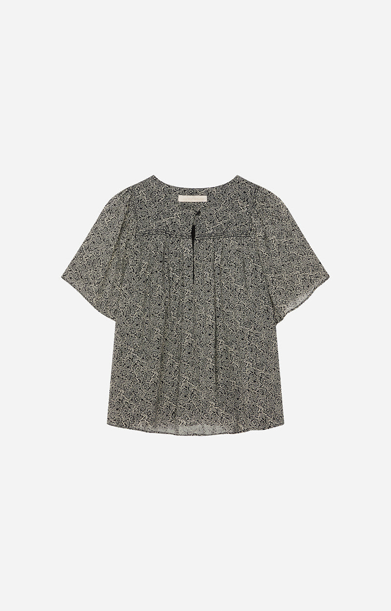 Blouse Glory - Noir/Ecru