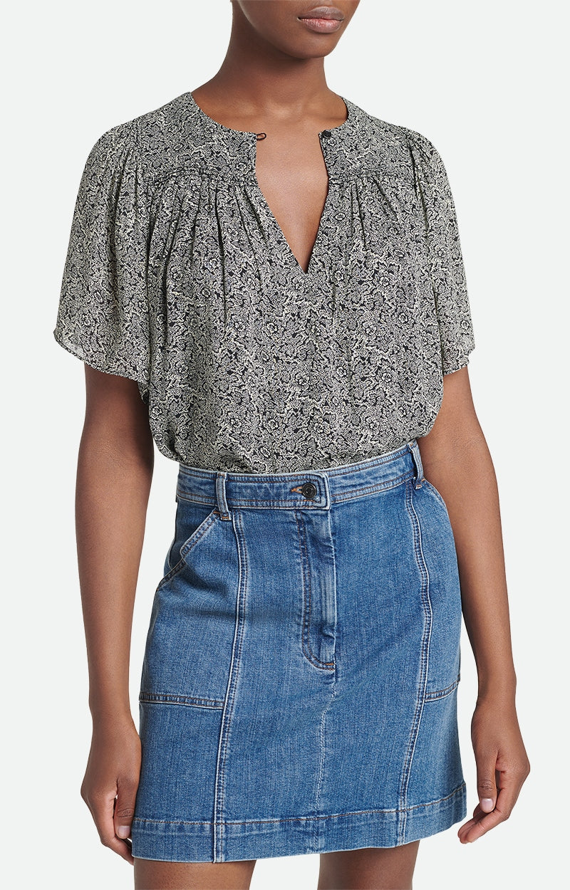 Blouse Glory - Noir/Ecru