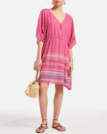 Robe Laiza - Multico/Rose