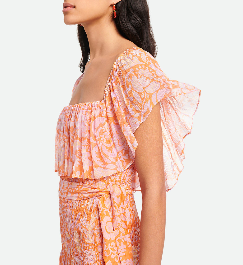 Amore Dress - Fluorescent Orange