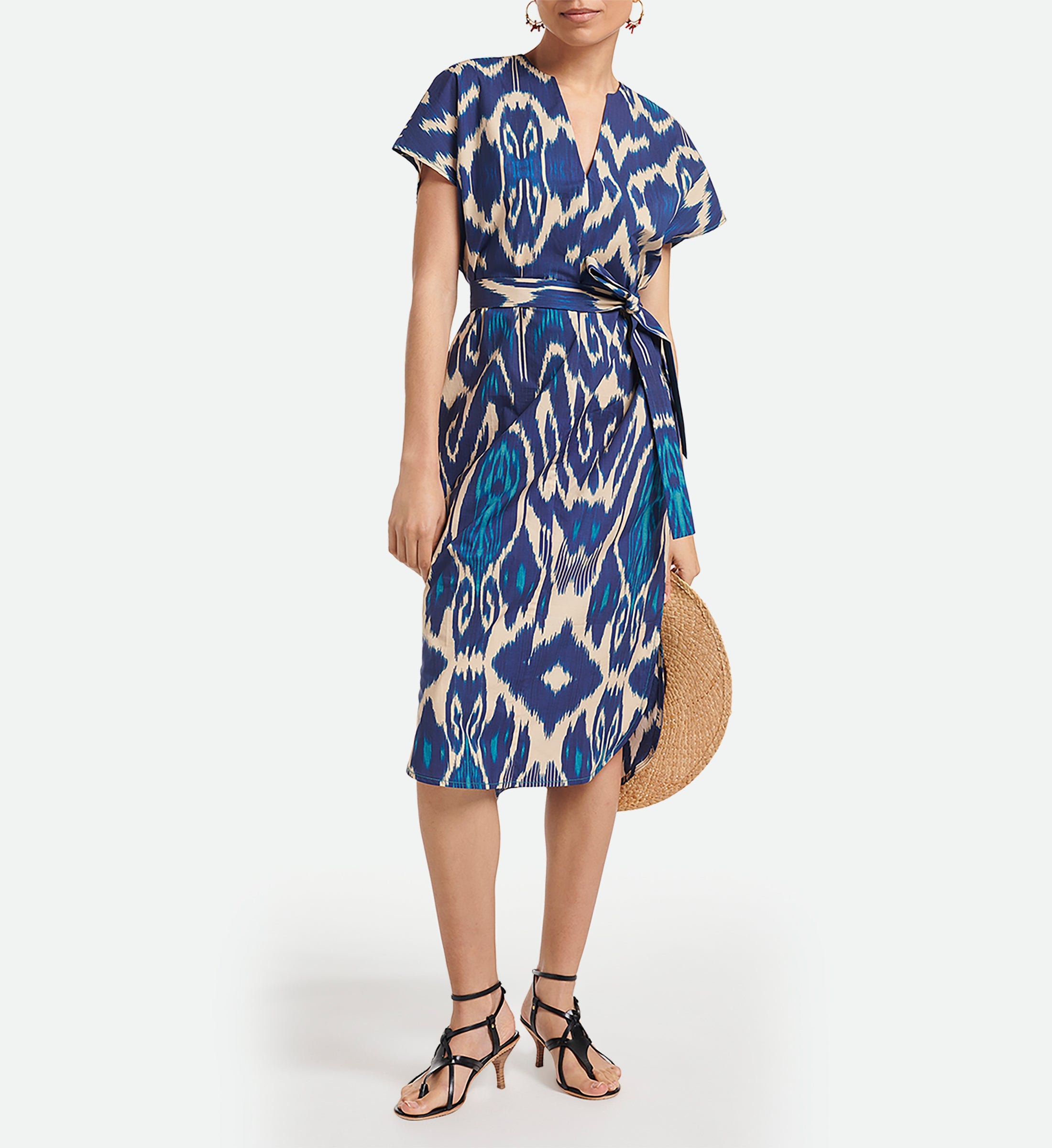 Vestido Amarilla - Azul Multicolor