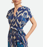 Vestido Amarilla - Azul Multicolor