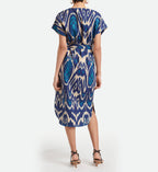 Vestido Amarilla - Azul Multicolor