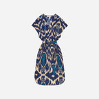 Vestido Amarilla - Azul Multicolor