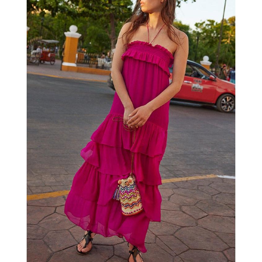 Aliona Dress - Purple