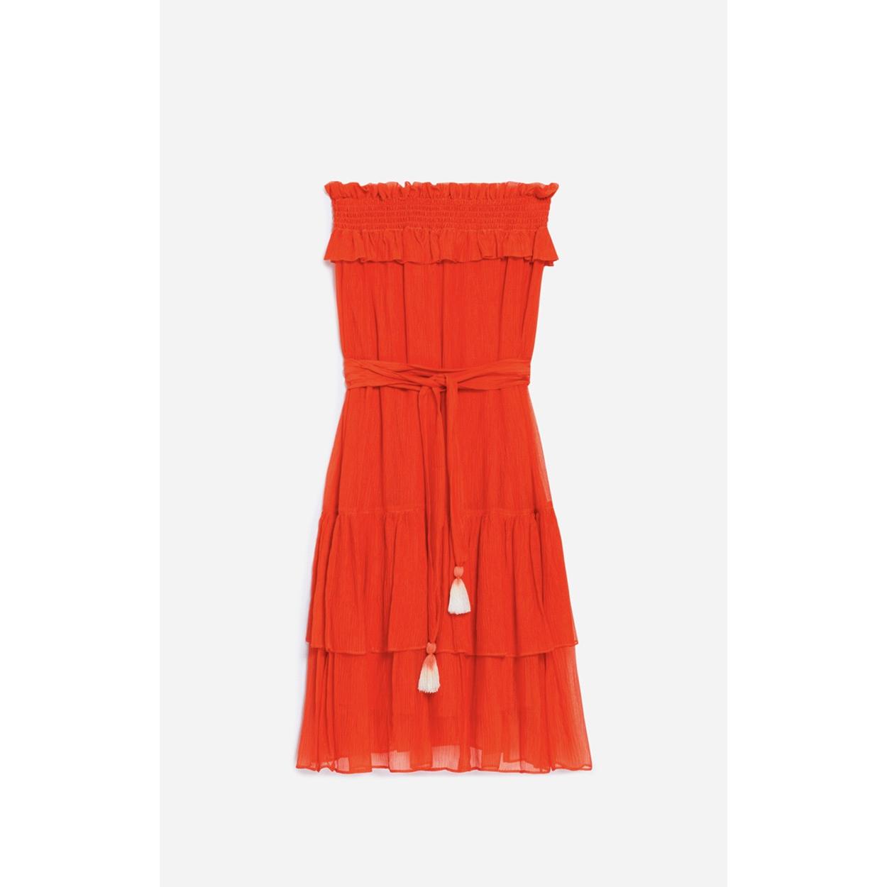 Vestido Charline - Naranja Flúor