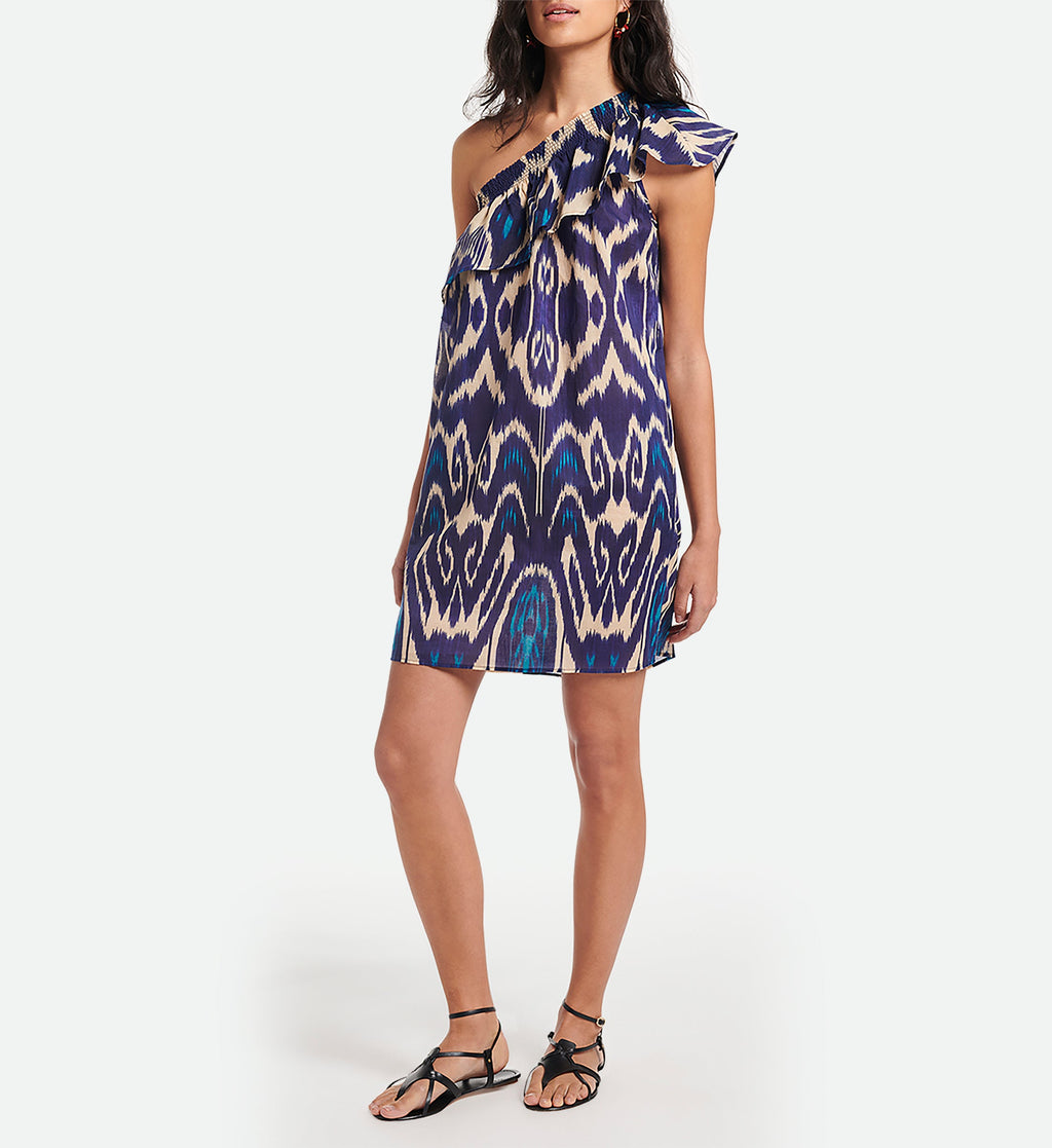 Aleth Dress - Multicolour Blue