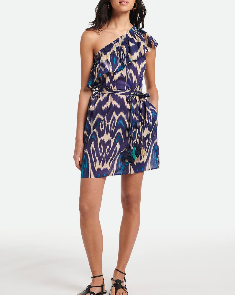 Aleth Dress - Multicolour Blue