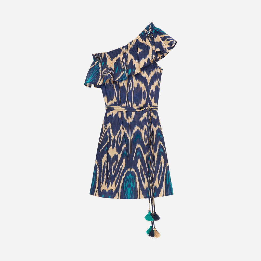 Aleth Dress - Multicolour Blue