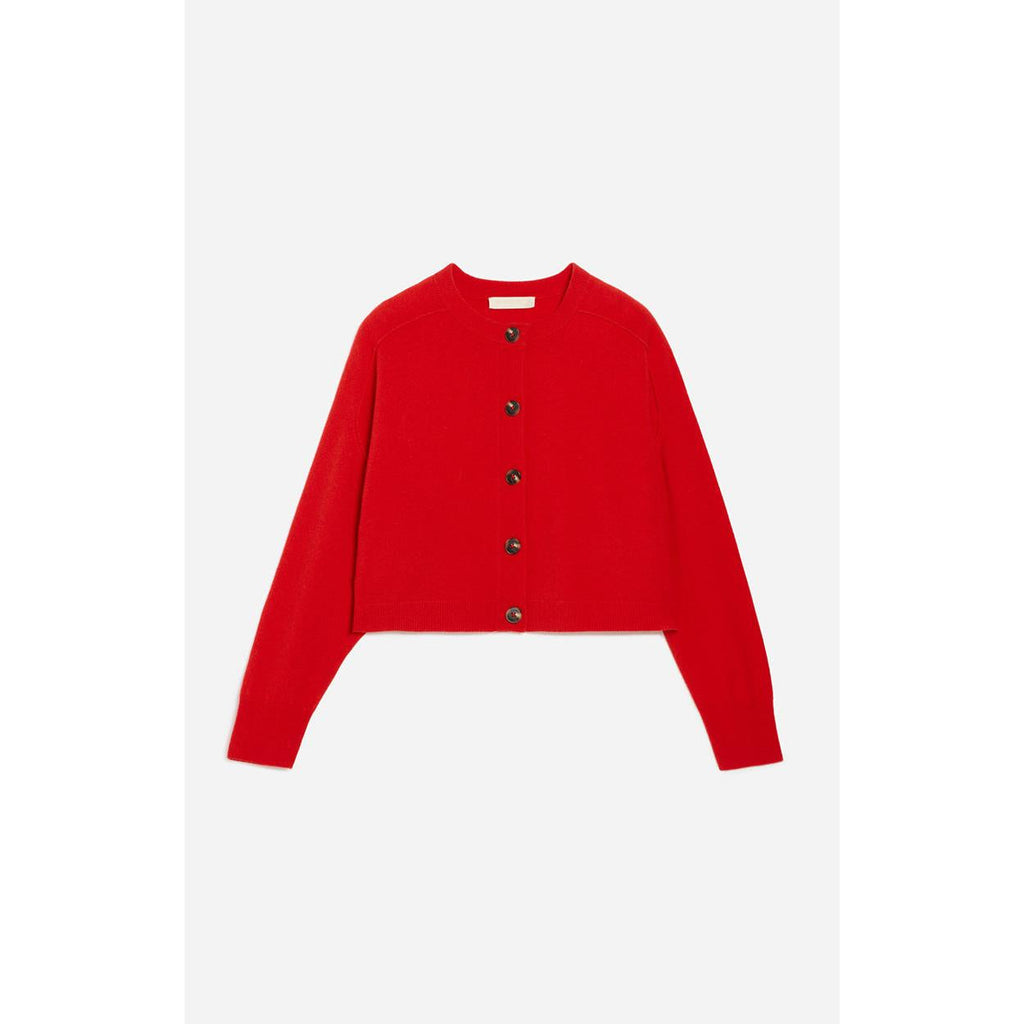 Douve Cardigan - Poppy Red