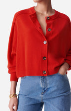 Douve Cardigan - Poppy Red