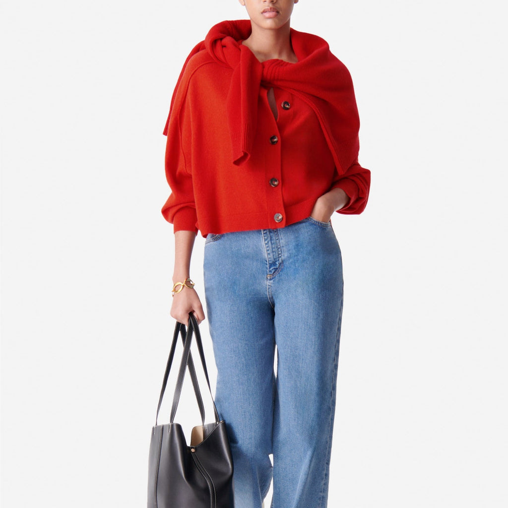 Douve Cardigan - Poppy Red