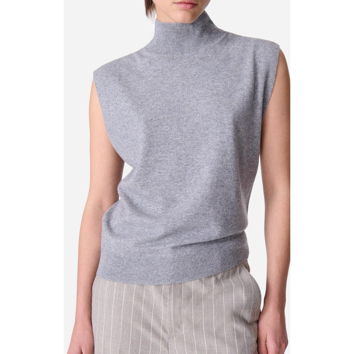 Pull Sans Manches Erynn - Gris Chine